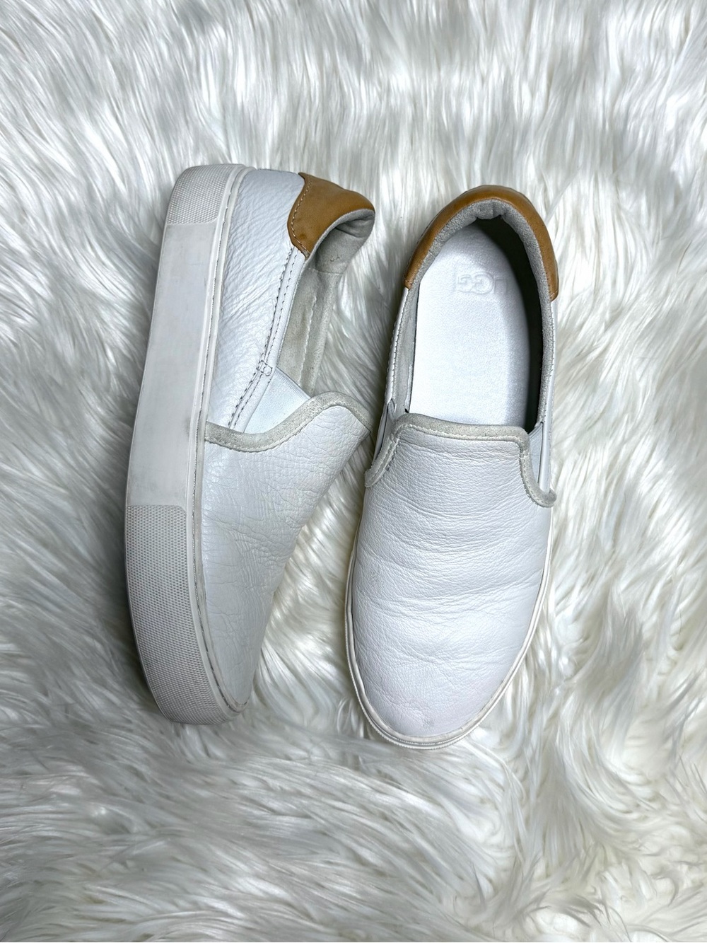 UGG Leather Slip On Shoes